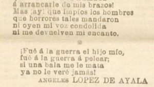 Poema Ángeles López de Ayala